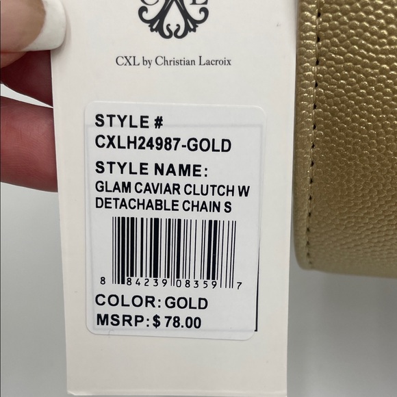 Christian Lacroix Gold Clutch with Emblem - Picture 4 of 8